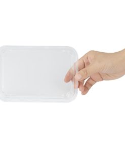 Fiesta Recyclable PET Lids for No- 3 Sushi Trays Pack of 300 (HX293)