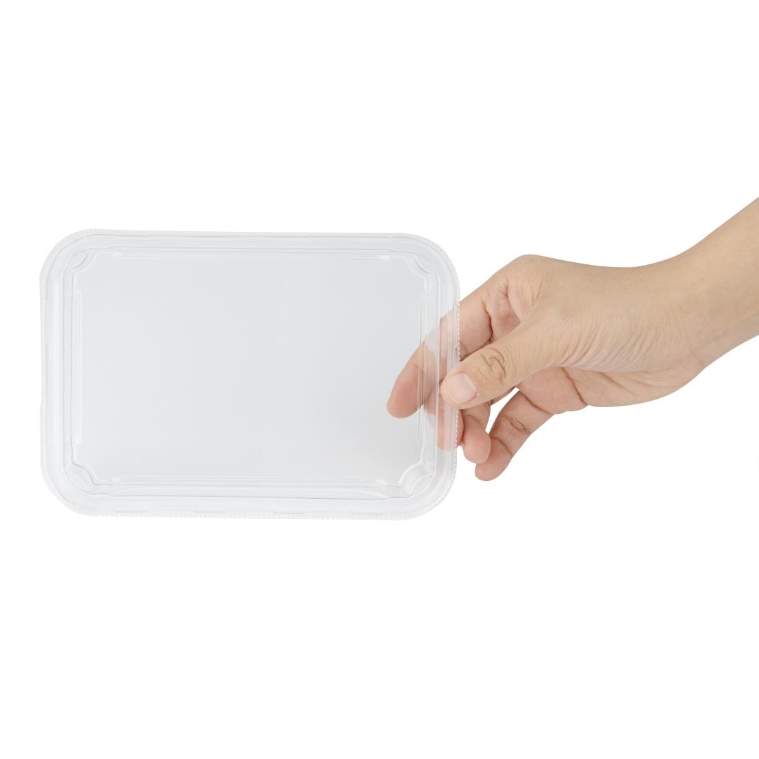 Fiesta Recyclable PET Lids for No- 3 Sushi Trays Pack of 300 (HX293)