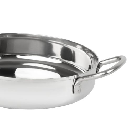 Olympia Table Presentation Double Handle Dish Stainless Steel 150mm (HY101)