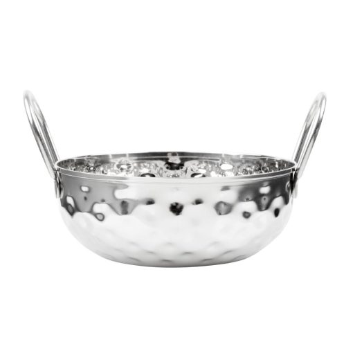 Olympia Table Presentation Hammered Kadai Dish Stainless Steel 150mm (HY105)