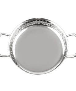 Olympia Table Presentation Handled Dish Stainless Steel Hammered 150mm (HY111)