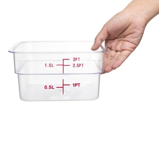 Hygiplas Polycarbonate Square Storage Container 1-5Ltr (HY400)