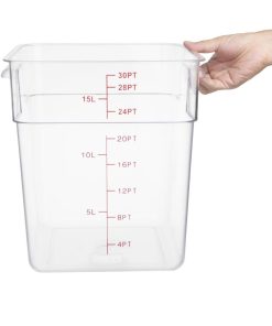 Hygiplas Polycarbonate Square Storage Container 15Ltr (HY405)