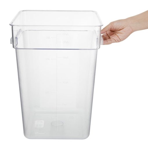 Hygiplas Polycarbonate Square Storage Container 20Ltr (HY406)