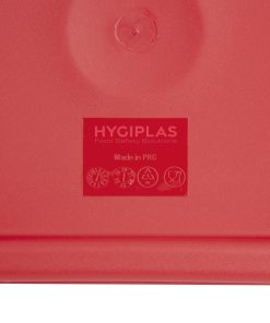 Hygiplas Square Food Storage Container Lid Red Small (HY407)