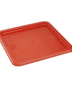 Hygiplas Square Food Storage Container Lid Red Large (HY409)