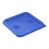 Hygiplas Square Food Storage Container Lid Blue Small (HY410)