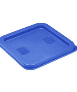 Hygiplas Square Food Storage Container Lid Blue Small (HY410)