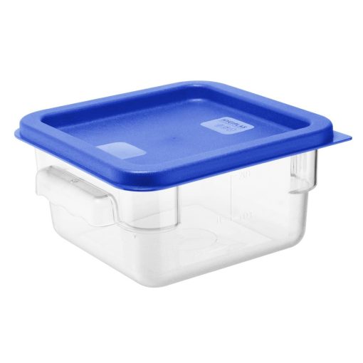 Hygiplas Square Food Storage Container Lid Blue Small (HY410)