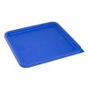 Hygiplas Square Food Storage Container Lid Blue Large (HY412)