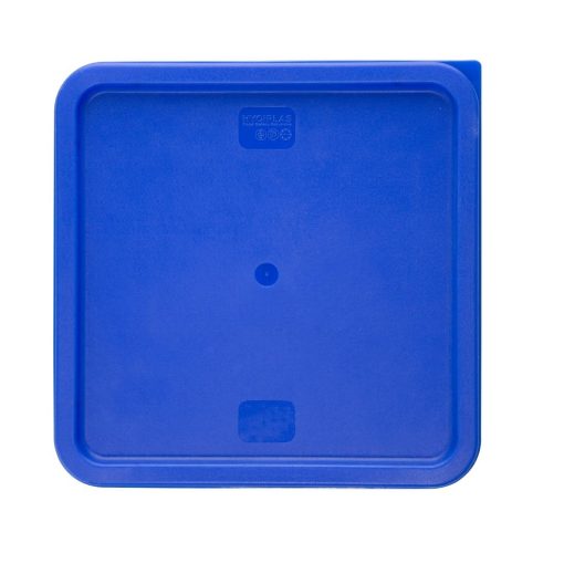 Hygiplas Square Food Storage Container Lid Blue Large (HY412)