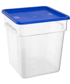 Hygiplas Square Food Storage Container Lid Blue Large (HY412)