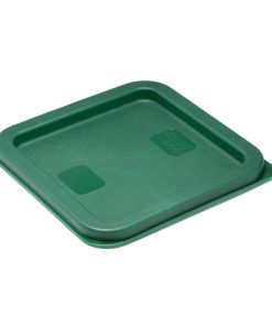 Hygiplas Square Food Storage Container Lid Green Small (HY413)