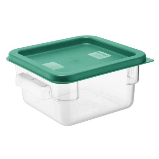 Hygiplas Square Food Storage Container Lid Green Small (HY413)