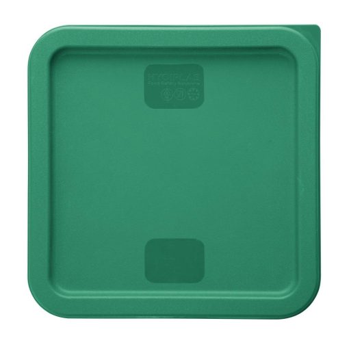 Hygiplas Square Food Storage Container Lid Green Medium (HY414)