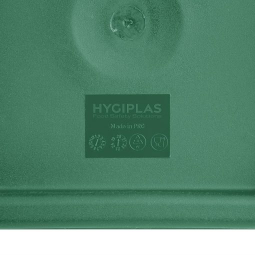 Hygiplas Square Food Storage Container Lid Green Medium (HY414)