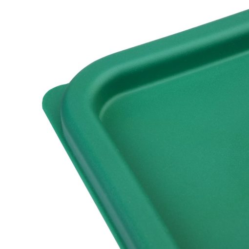 Hygiplas Square Food Storage Container Lid Green Medium (HY414)