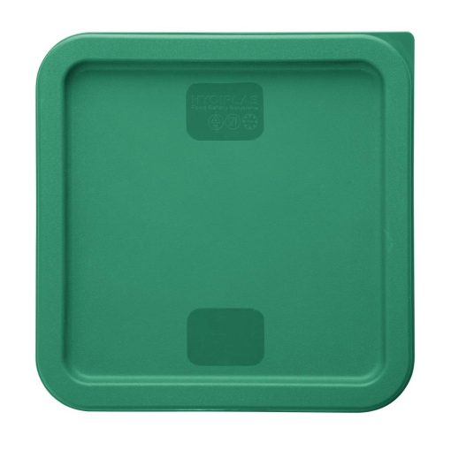 Hygiplas Square Food Storage Container Lid Green Large (HY415)