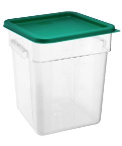 Hygiplas Square Food Storage Container Lid Green Large (HY415)