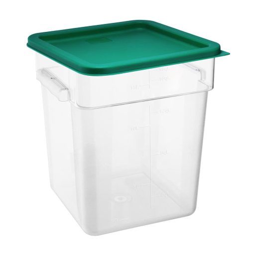 Hygiplas Square Food Storage Container Lid Green Large (HY415)