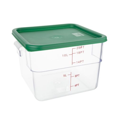 Hygiplas Square Food Storage Container Lid Green Large (HY415)