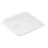 Hygiplas Square Food Storage Container Lid White Small (HY416)