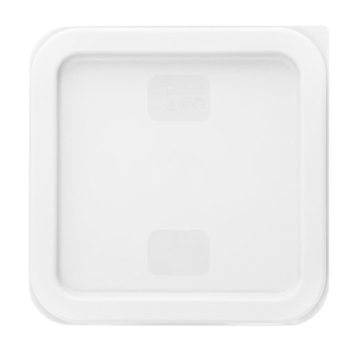 Hygiplas Square Food Storage Container Lid White Small (HY416)