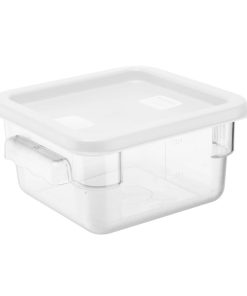 Hygiplas Square Food Storage Container Lid White Small (HY416)