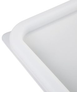 Hygiplas Square Food Storage Container Lid White Small (HY416)