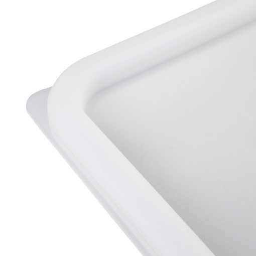 Hygiplas Square Food Storage Container Lid White Small (HY416)