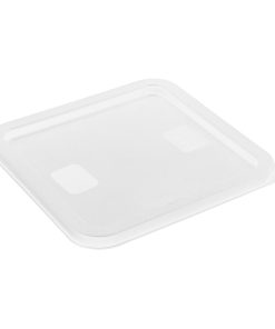 Hygiplas Square Food Storage Container Lid White Medium (HY417)