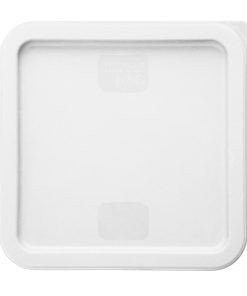 Hygiplas Square Food Storage Container Lid White Medium (HY417)