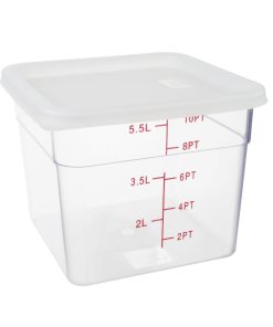 Hygiplas Square Food Storage Container Lid White Medium (HY417)