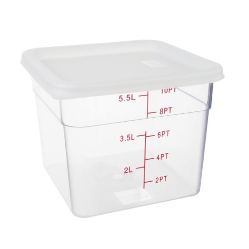 Hygiplas Square Food Storage Container Lid White Medium (HY417)