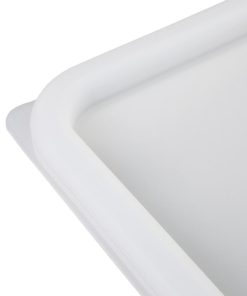 Hygiplas Square Food Storage Container Lid White Medium (HY417)