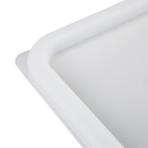 Hygiplas Square Food Storage Container Lid White Medium (HY417)