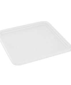 Hygiplas Square Food Storage Container Lid White Large (HY418)