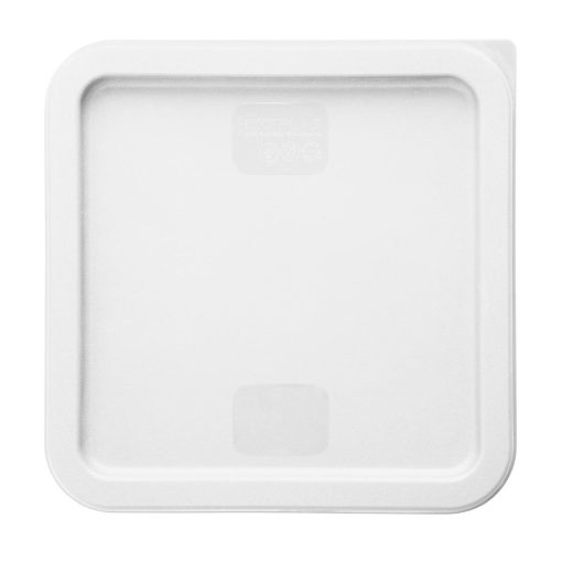 Hygiplas Square Food Storage Container Lid White Large (HY418)