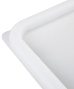 Hygiplas Square Food Storage Container Lid White Large (HY418)