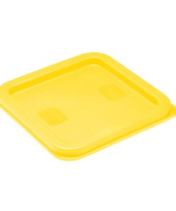 Hygiplas Square Food Storage Container Lid Yellow Small (HY419)