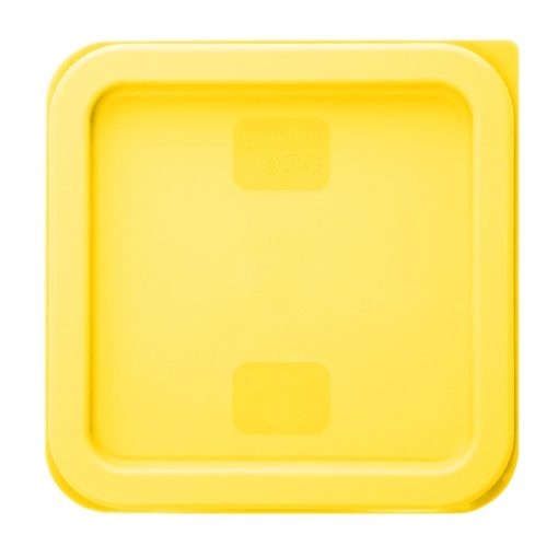 Hygiplas Square Food Storage Container Lid Yellow Small (HY419)