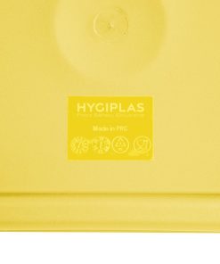 Hygiplas Square Food Storage Container Lid Yellow Small (HY419)