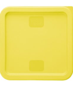 Hygiplas Square Food Storage Container Lid Yellow Medium (HY420)