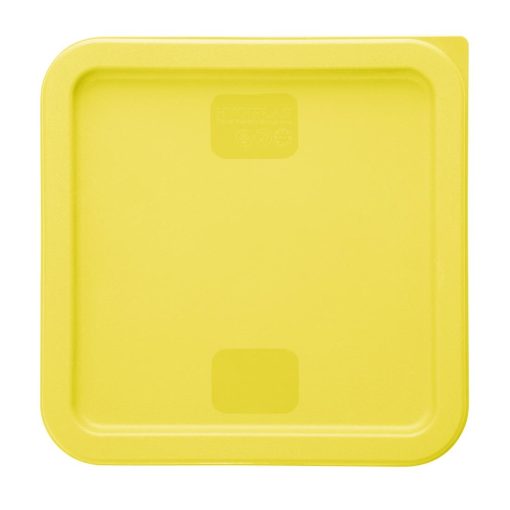 Hygiplas Square Food Storage Container Lid Yellow Medium (HY420)