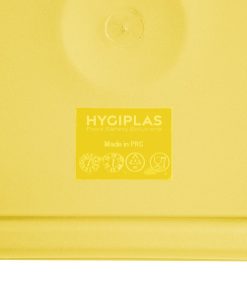 Hygiplas Square Food Storage Container Lid Yellow Medium (HY420)