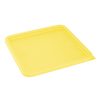 Hygiplas Square Food Storage Container Lid Yellow Large (HY421)