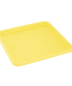 Hygiplas Square Food Storage Container Lid Yellow Large (HY421)