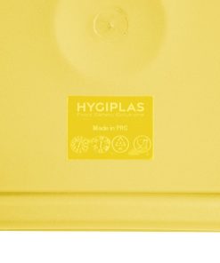 Hygiplas Square Food Storage Container Lid Yellow Large (HY421)