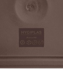 Hygiplas Square Food Storage Container Lid Brown Small (HY422)