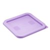 Hygiplas Square Food Storage Container Lid Purple Small (HY425)